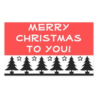 Merry Christmas to you stickers sticker