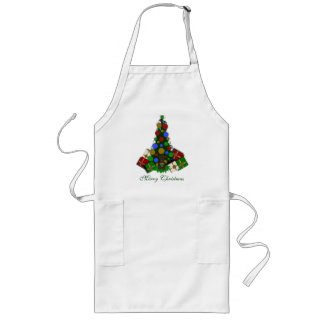 Merry Christmas Tree Apron apron