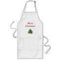 Merry Christmas Tree Apron by frogghappy Merry Christmas Tree Apron