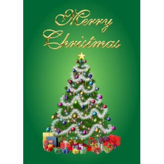 Merry Christmas Tree Card card