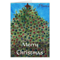 Merry Christmas Tree Card by Julia Hanna cards
