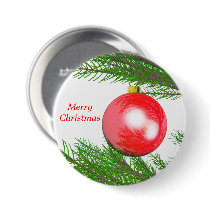 Merry Christmas Tree Decoration buttons