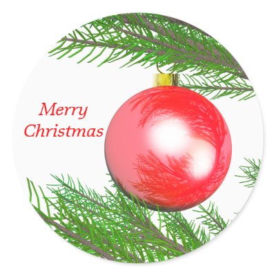 Merry Christmas Tree Decoration stickers