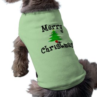 Merry Christmas Tree petshirt