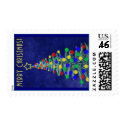 Merry Christmas Tree Fern postage by rapahanock Merry Christmas Tree Fern postage