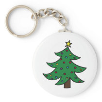 Merry Christmas Tree Key Chains
