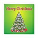 Merry Christmas Tree Magnet