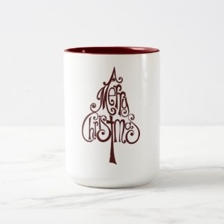 Merry Christmas Tree Mug