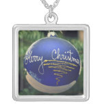 Merry Christmas tree ornament Custom Necklace