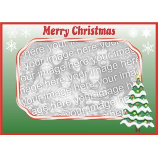 Merry Christmas Tree Photo Card card