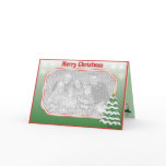 Merry Christmas Tree Photo Card