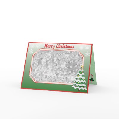 Merry Christmas Tree Photo Card by AuntBetsy