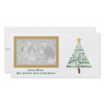 Merry Christmas Tree Photo Cards