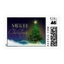 Merry Christmas Tree Postage STamp