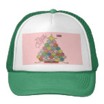 Merry Christmas Tree Quilt Panel Mesh Hat