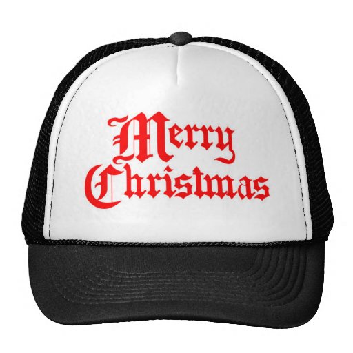 MerryChristmas Trucker Hat Zazzle