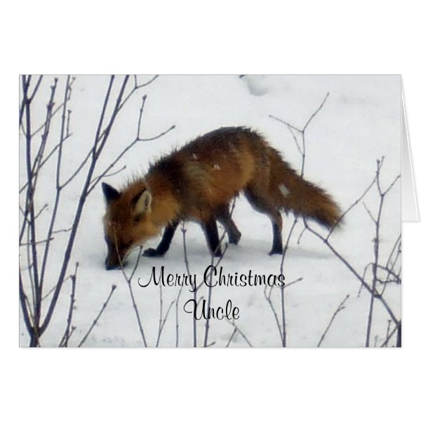 Merry Christmas Uncle-Fox Greeting Card
