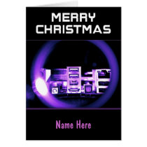 Merry Christmas USB Pink Card cards