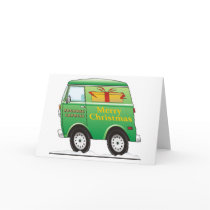 Merry Christmas Van Green cards by graphxpro Merry Christmas Van Green cards
