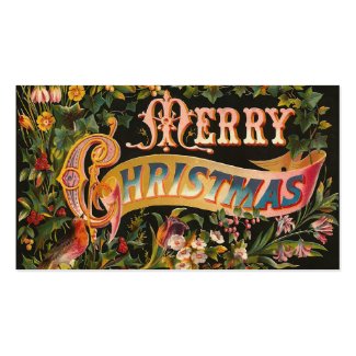 "Merry Christmas" Vintage Business Card