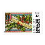 Merry Christmas Vintage Postage Stamps