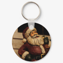 Merry Christmas Vintage Santa Keychain