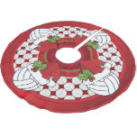Merry Christmas Volleyball Lovers Brushed Polyester Tree Skirt