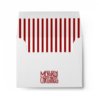 Merry Christmas white A2 Envelope envelope