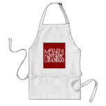 Merry Christmas White Apron