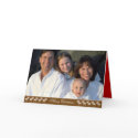 Merry Christmas White Moose Stars On Chocolate Card