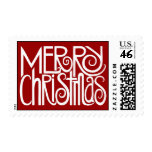 Merry Christmas white Stamp