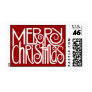 Merry Christmas white Stamp
