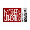 Merry Christmas White Stamp