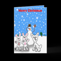 Merry  Christmas Winter Fun Card