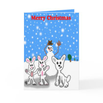 Merry  Christmas Winter Fun Card