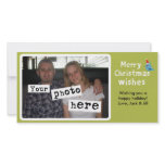 Merry Christmas Wishes Custom Photo Card