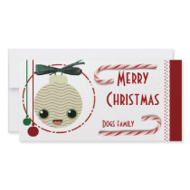 Merry Christmas with candycane photo cards