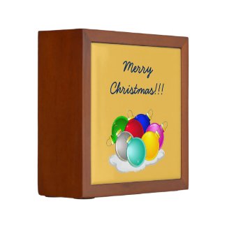Merry Christmas with Colorful New year decorations Pencil Holder