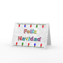 Merry Christmas with lights of Christmas cards