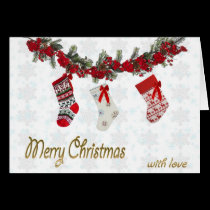 Merry Christmas With Love card cards