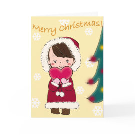 Merry Christmas With Love Greeting Card card