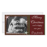 Merry Christmas with snow Photo Card