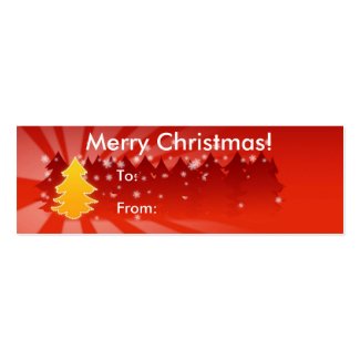 Merry Christmas With Trees Tag profilecard