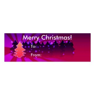 Merry Christmas With Trees Tag profilecard