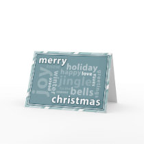 Merry Christmas Word Collage in Green Card by PheteFirst Merry Christmas Word Collage in Green Card