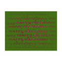Merry Christmas Words 1 Design Postcards by mrssocolov2 Merry Christmas Words 1 Design Postcards