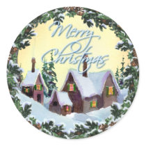 MERRY CHRISTMAS WREATH by SHARON SHARPE stickers by sharonsharpe MERRY CHRISTMAS WREATH by SHARON SHARPE stickers