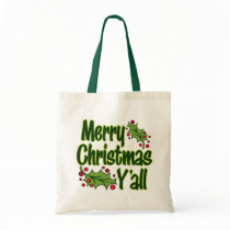 Merry Christmas Y'all! bags by FamilyFunTees Merry Christmas Y'all! bags