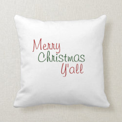 Merry Christmas Y'all Pillow
