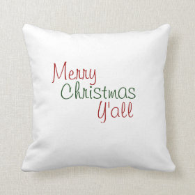 Merry Christmas Y'all Pillow